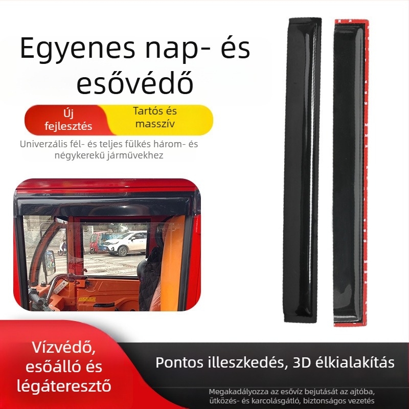 Eső- és napvédő sátor kisautókhoz, elektromos triciklikhez és négykerekű járművekhez – egyenes típusú védőfedél
