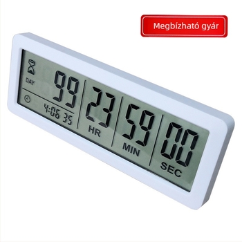 Visszaszámláló időmérő – 999 napos elektronikus óra, ABS tok, szünet funkció, Chasing Day