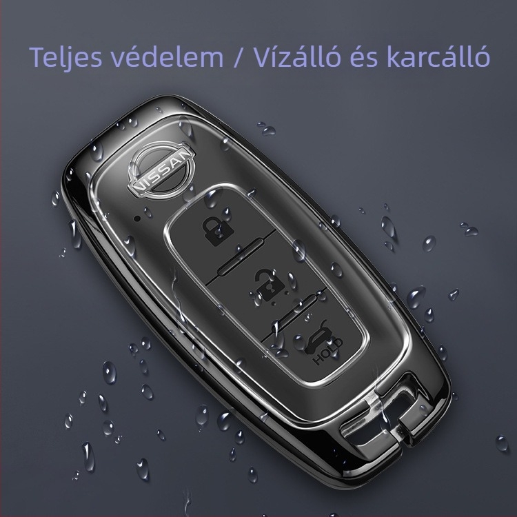 Nissan fém kulcstartó – cinkötvözet, egyszerű stílus