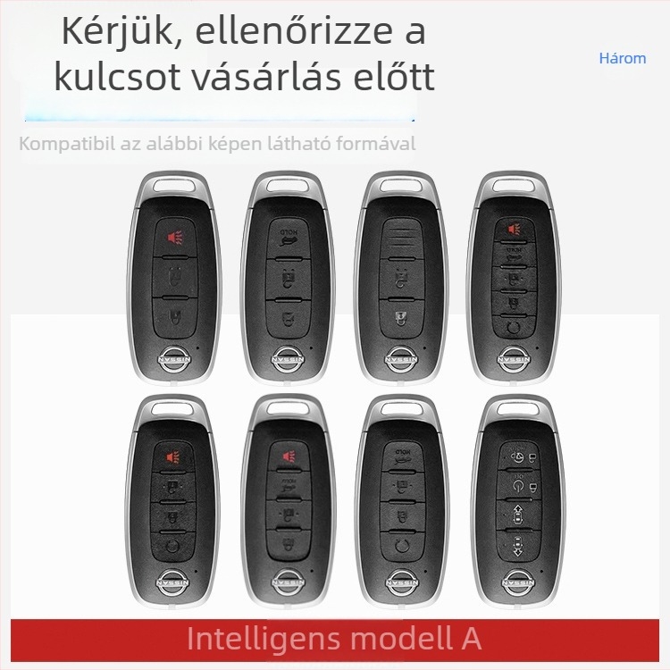 Nissan fém kulcstartó – cinkötvözet, egyszerű stílus
