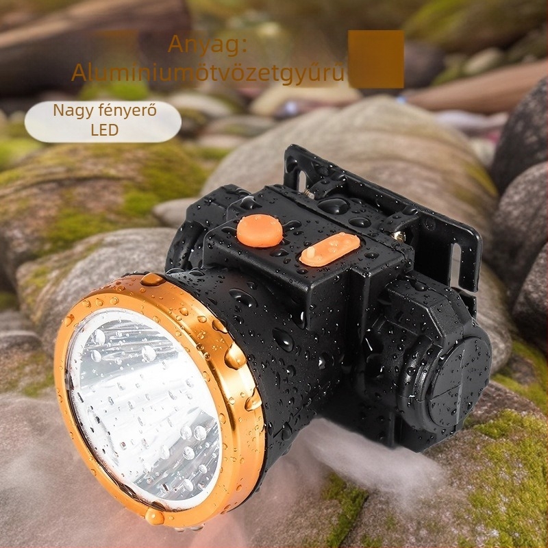 Annuson Alumínium ötvözetű LED fejlámpa, 20W, 400 mAh akkumulátor, hatótávolság több mint 500 m