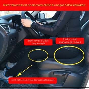 Vezetéshez üléspárna – sík alak, libatoll töltés, felület akril rost, nyári használatra, a vezetési vizsga gyakorlásához (2–3 tantárgyak)