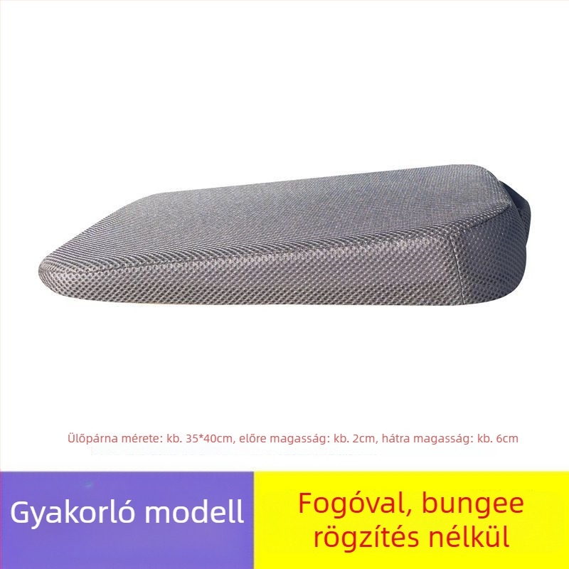Vezetéshez üléspárna – sík alak, libatoll töltés, felület akril rost, nyári használatra, a vezetési vizsga gyakorlásához (2–3 tantárgyak)