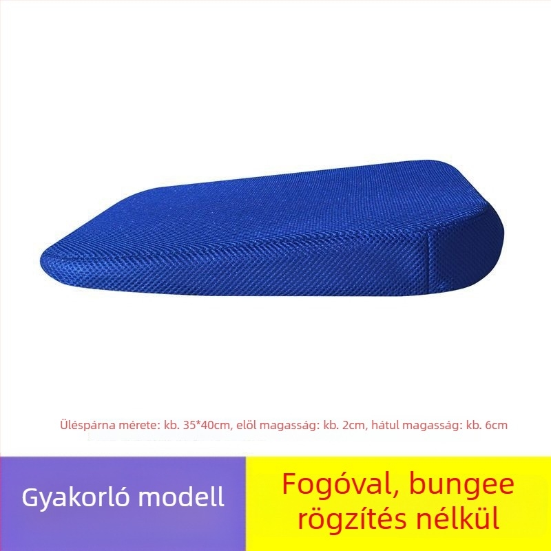 Vezetéshez üléspárna – sík alak, libatoll töltés, felület akril rost, nyári használatra, a vezetési vizsga gyakorlásához (2–3 tantárgyak)