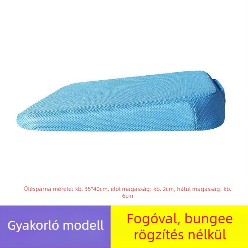 Vezetéshez üléspárna – sík alak, libatoll töltés, felület akril rost, nyári használatra, a vezetési vizsga gyakorlásához (2–3 tantárgyak)