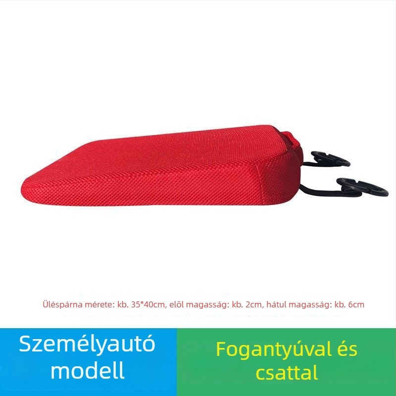 Vezetéshez üléspárna – sík alak, libatoll töltés, felület akril rost, nyári használatra, a vezetési vizsga gyakorlásához (2–3 tantárgyak)