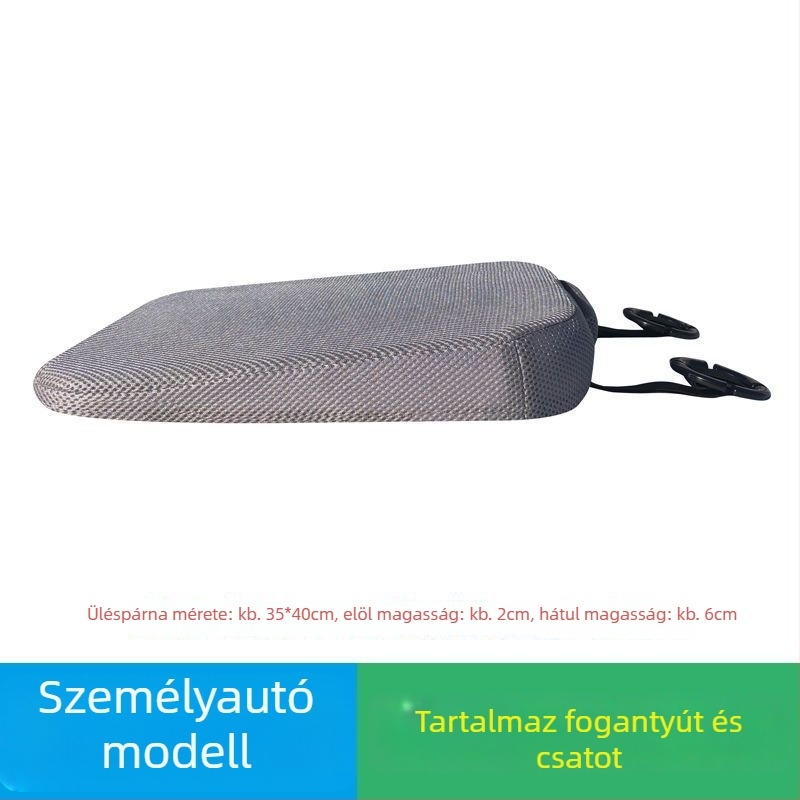 Vezetéshez üléspárna – sík alak, libatoll töltés, felület akril rost, nyári használatra, a vezetési vizsga gyakorlásához (2–3 tantárgyak)