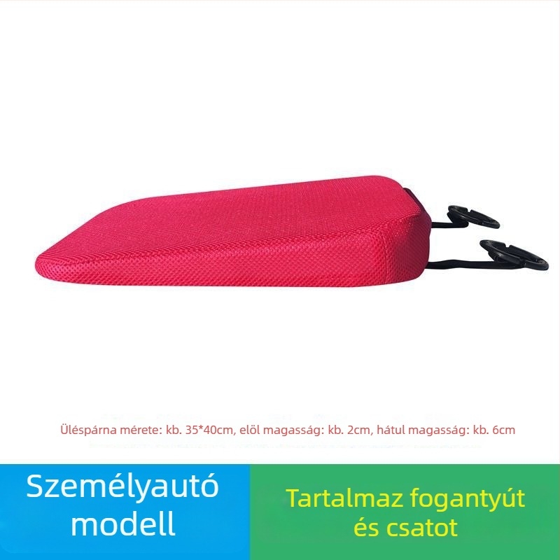 Vezetéshez üléspárna – sík alak, libatoll töltés, felület akril rost, nyári használatra, a vezetési vizsga gyakorlásához (2–3 tantárgyak)