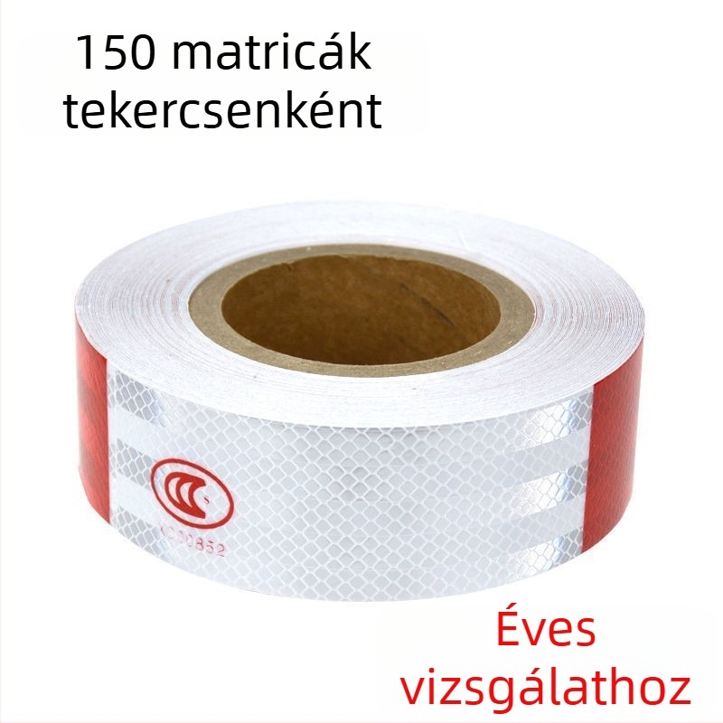 Kamion karosszériájára reflexiós matrica, ragasztópaszta, ragasztással történő telepítés, minta Blank/000352, testreszabható logó