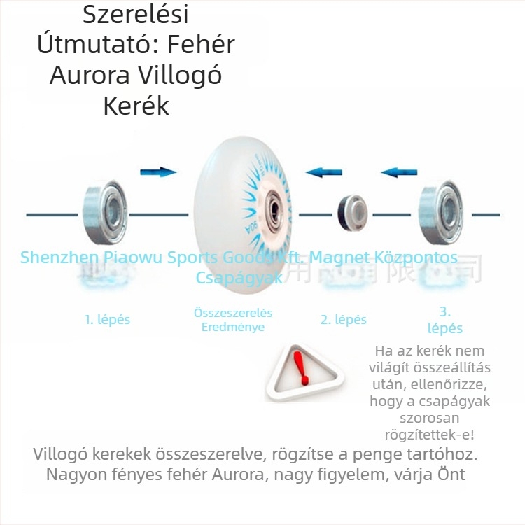 Gyerek görkorcsolya világító PU kerekekkel, PU felső rész, egysoros kivitel