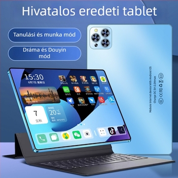 X30 táblagép 5G-vel, Android, négymagos processzor, 13 MP kamera és szemvédő HD kijelző