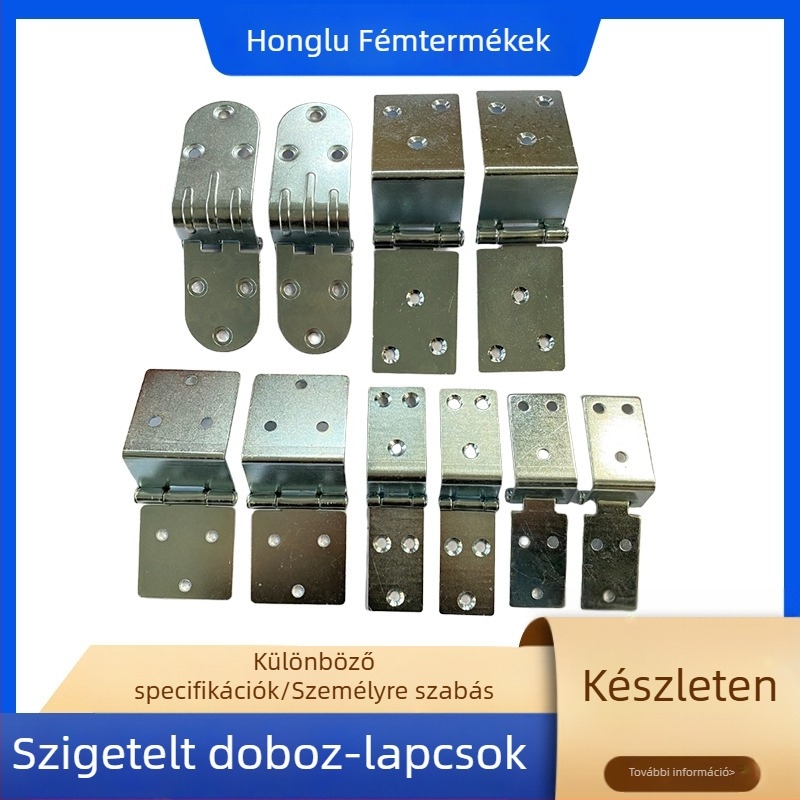 Rozsdamentes acélból készült zsanér ételhordó dobozokhoz – hajlítható, félkör alakú kialakítás, elektroplatált felület, testreszabható