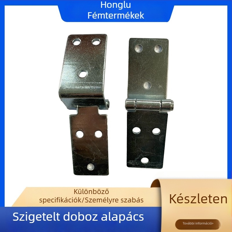 Rozsdamentes acélból készült zsanér ételhordó dobozokhoz – hajlítható, félkör alakú kialakítás, elektroplatált felület, testreszabható