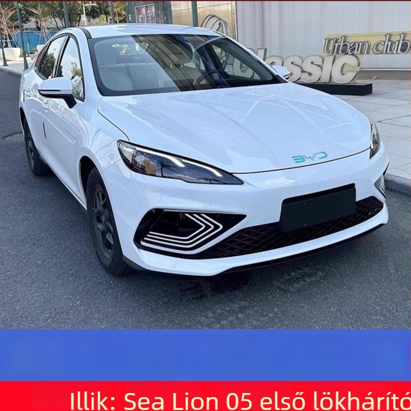 BYD Seal 05Dmihoz: első lökhárító dekoratív matrica, elülső rész dekoratív csíkok, ködfényszóró matricák, az autó első részének módosító fólia