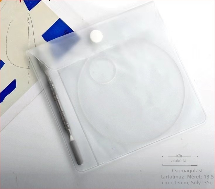 Négyzetes sminkpaletta – rozsdamentes acél, 2 részes készlet, arc-smink segédeszköz