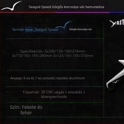 Stanley Seagull kés tartó gyorskorcsolyához és görkorcsolyához – háromkerekes rögzítés 3×100/3×110/3×125