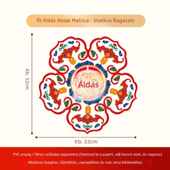 Ablakmatricák – elektrostatikus filmmel, csomagolás: Opp bag, Xiangsheng textile márka, kategória: ablakrácsok