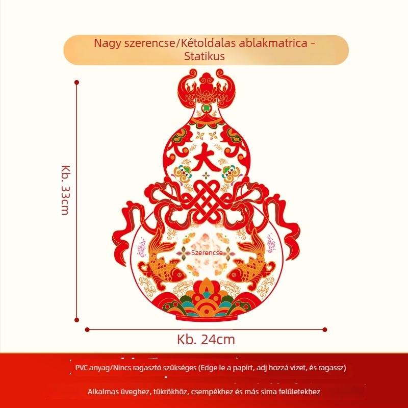 Ablakmatricák – elektrostatikus filmmel, csomagolás: Opp bag, Xiangsheng textile márka, kategória: ablakrácsok