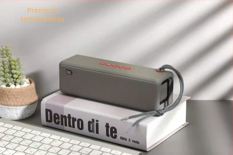 Bluetooth hangszóró, kompakt kültéri hordozható; TF-kártya és USB-támogatás; Bluetooth 5.0, 10W, beépített akkumulátor 2000–4000 mAh, frekvenciatartomány 120 Hz–20 kHz