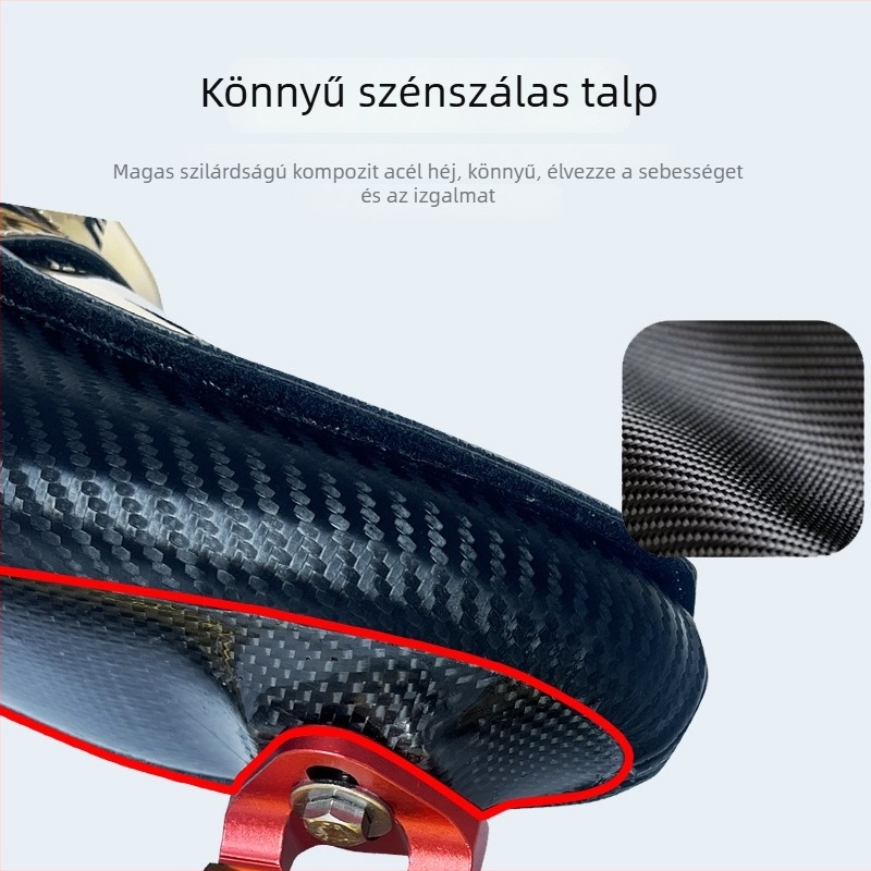 Gyorskorcsolya cipő karbon szálas felsőrésszel és rozsdamentes acél pengével – felnőtteknek, jégkorcsolya cipő