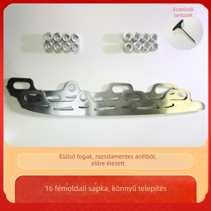 Görkorcsolya egyetlen kerékkel, kerék rozsdamentes acélból, cserélhető penge, univerzális illeszkedés — Leopard cool bku