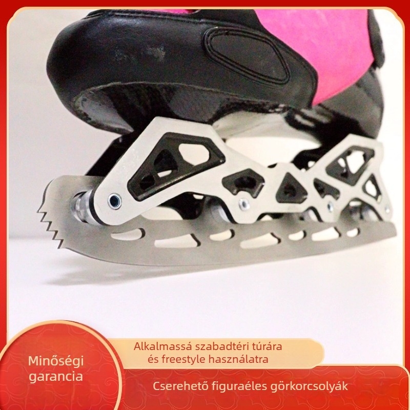 Görkorcsolya egyetlen kerékkel, kerék rozsdamentes acélból, cserélhető penge, univerzális illeszkedés — Leopard cool bku