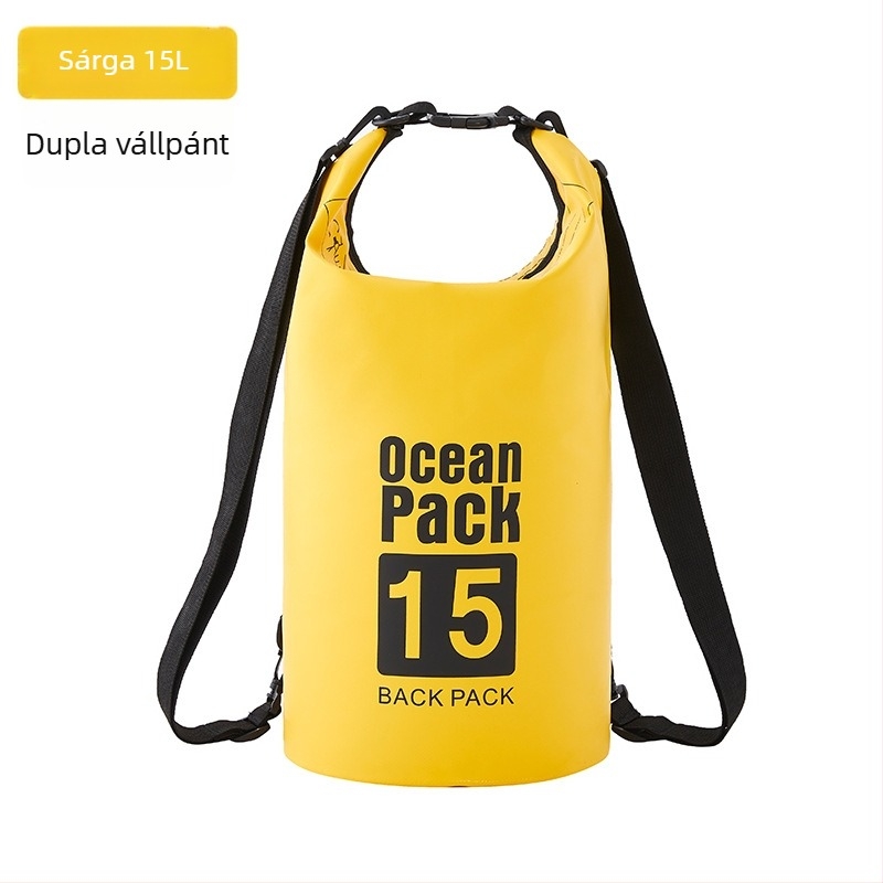 Vízálló vödör táska PVC hálós anyaggal, vízálló anyag, testre szabható logó nyomtatással