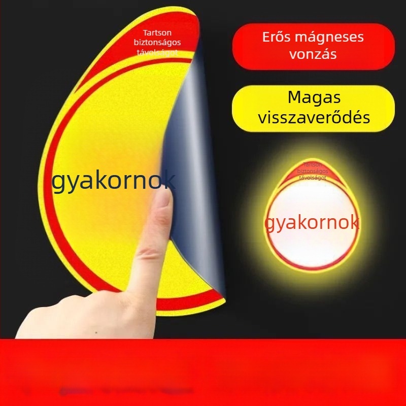 Visszaverő autós matrica gyakorlati logóval, mágneses, vízálló – Friendly márka