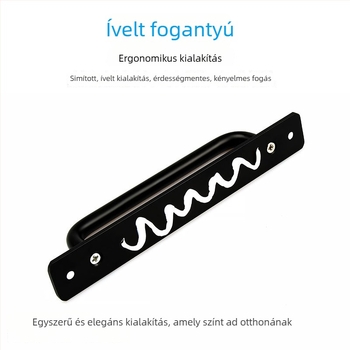 Alumínium ötvözetű kis fogantyú ajtókhoz, ablakokhoz, szekrényekhez és fiókokhoz – beépítés nélkül, csúszásmentes
