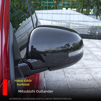 Mitsubishi Outlander hátsó tükrök burkolatához (2013–2022) — ABS anyag, karbon mintázat, öntapadó telepítés, Little Music King