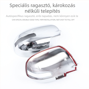Mitsubishi Outlander hátsó tükrök burkolatához (2013–2022) — ABS anyag, karbon mintázat, öntapadó telepítés, Little Music King