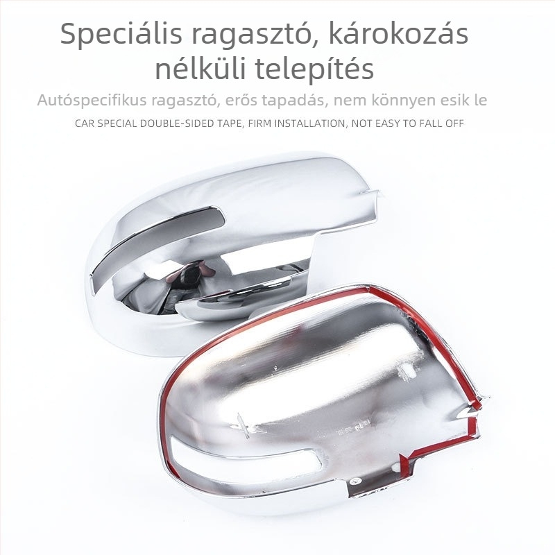 Mitsubishi Outlander hátsó tükrök burkolatához (2013–2022) — ABS anyag, karbon mintázat, öntapadó telepítés, Little Music King