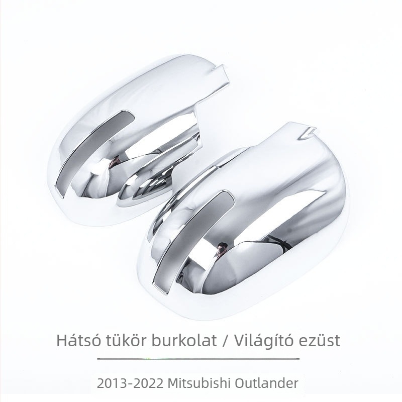 Mitsubishi Outlander hátsó tükrök burkolatához (2013–2022) — ABS anyag, karbon mintázat, öntapadó telepítés, Little Music King