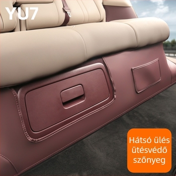 Bőr hátsó ülés alatti védőelem Xiaomi Yu7-hez illeszkedő — kopásálló autó belső kiegészítő, Guangzhou eredetű, logó nélkül, testreszabás nélkül