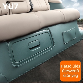 Bőr hátsó ülés alatti védőelem Xiaomi Yu7-hez illeszkedő — kopásálló autó belső kiegészítő, Guangzhou eredetű, logó nélkül, testreszabás nélkül