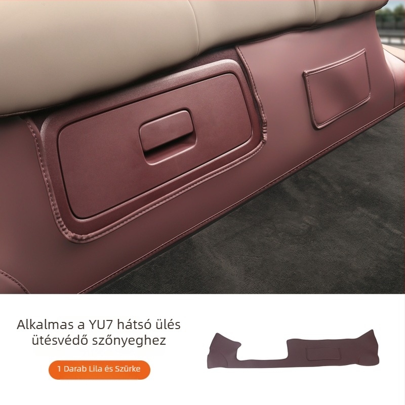 Bőr hátsó ülés alatti védőelem Xiaomi Yu7-hez illeszkedő — kopásálló autó belső kiegészítő, Guangzhou eredetű, logó nélkül, testreszabás nélkül