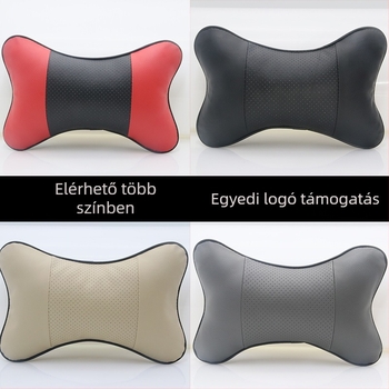 Autófejtámasz párna műbőrből, töltet gyapot, minden évszakhoz, egyszerű stílus