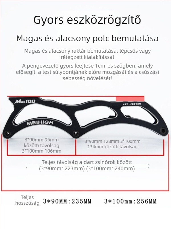 Gyorskorcsolya cipő PVC felsőrésszel, TPR talppal és PU kerekekkel