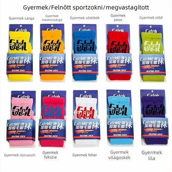 Kaqi uniszex görkorcsolya zokni, hosszú sarok nélküli sport zokni