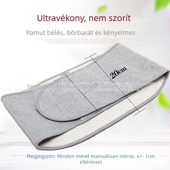 Uniszex deréktáji melegítő öv, has és hasi terület védelme, köldök védelme, hőmegtartás, spandex