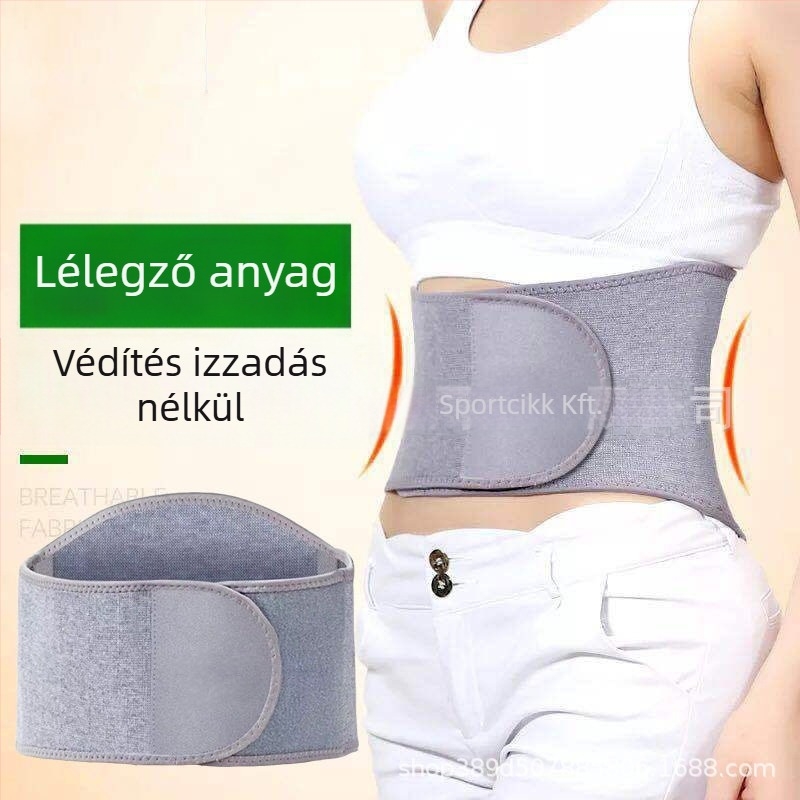Uniszex deréktáji melegítő öv, has és hasi terület védelme, köldök védelme, hőmegtartás, spandex