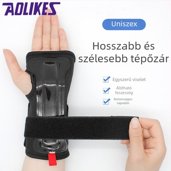 Kézfejvédő kültéri sportokhoz - állítható, csúszásmentes csuklóvédő nylon SBR ötvözet lemezzel, síeléshez és görkorcsolyázáshoz