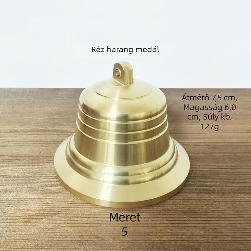 Réz harangló – Anyag: réz; Márka: Copper Bell; Kategória: Geometriai forma; Alkalmas: otthon, kert, iroda, beltér és kültér