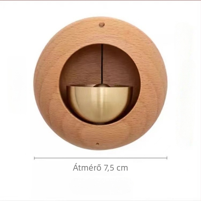 Ajtócsengő függő harang vákuumos rögzítéssel — modern minimalist dizájn a bejárathoz