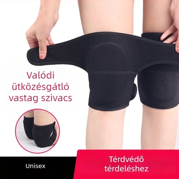 Térdvédők sporthoz, tánchoz és görkorcsolázáshoz, vastag habbetéttel a becsapódások elleni védelemhez