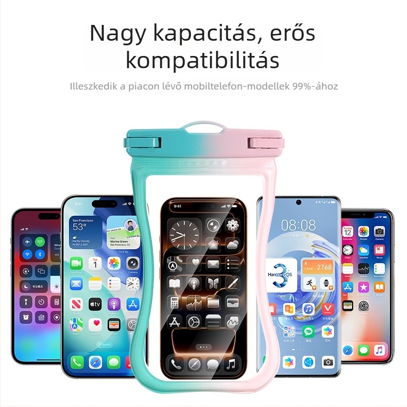 Felfújható vízálló telefontok szabadtéri vízi tevékenységekhez – úszás, horgászat, rafting, merülés, divatos
