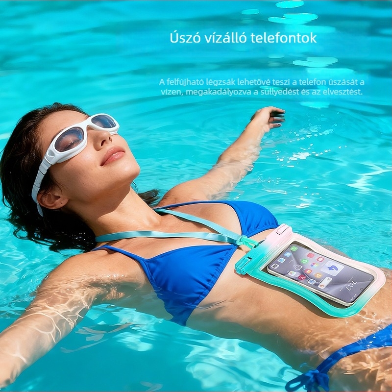 Felfújható vízálló telefontok szabadtéri vízi tevékenységekhez – úszás, horgászat, rafting, merülés, divatos