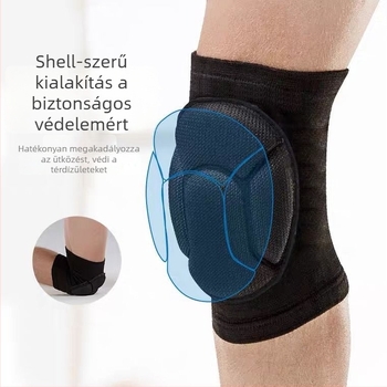 Kötött térd- és könyökvédő készlet EVA ütéscsillapítással, alkalmas röplabdára, jóga, térdeléshez, mászáshoz, görkorizáshoz és kerékpározáshoz