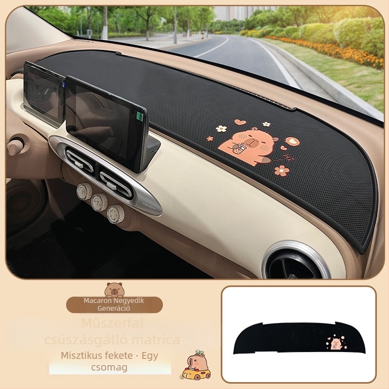 Műszerfal anti-slip pad a Wuling Hongguang Mini Macaron 4. generációjához, szilikon, anti-glare, logónyomás: igen