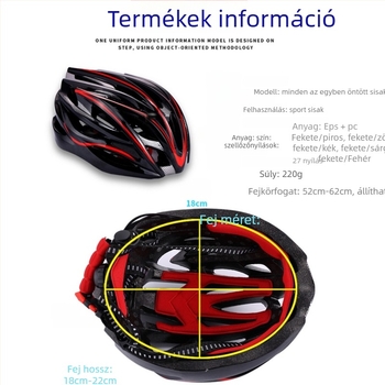 Kerékpáros sisak, ABS anyag, Jinchi márka, uniszex, felnőtt